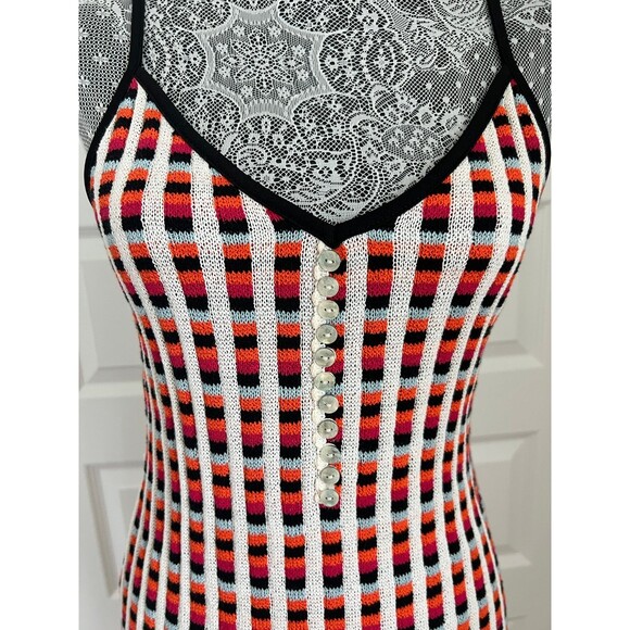 Zara multi colored knit midi dress - Picture 2 of 5